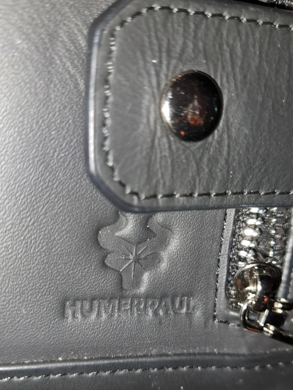 Black Leather Men’s Wallet  Or Womens W/chain (Humperpaul)